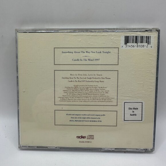 Elton John Something About The Way You Look Tonight / Candle In The Wind 1997 CD - Picture 3 of 6